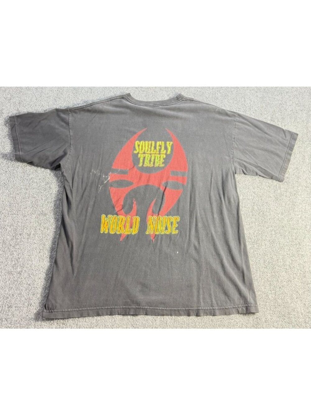 Vintage 1999 Soulfly Tribe World Noise Band T-Shirt XL Blue Grape